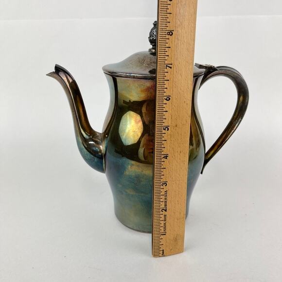 William Rogers Paul Revere Coffee Tea Pot Reproduction - Picture 7 of 7